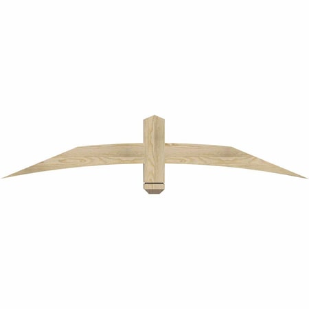 Ekena Millwork Bellingham Rough Sawn Timber Gable Bracket, Douglas Fir, 60"W x 12"H x 4"D x 4"F, 5/12 Pitch GBW060X12X0404BEL00RDF